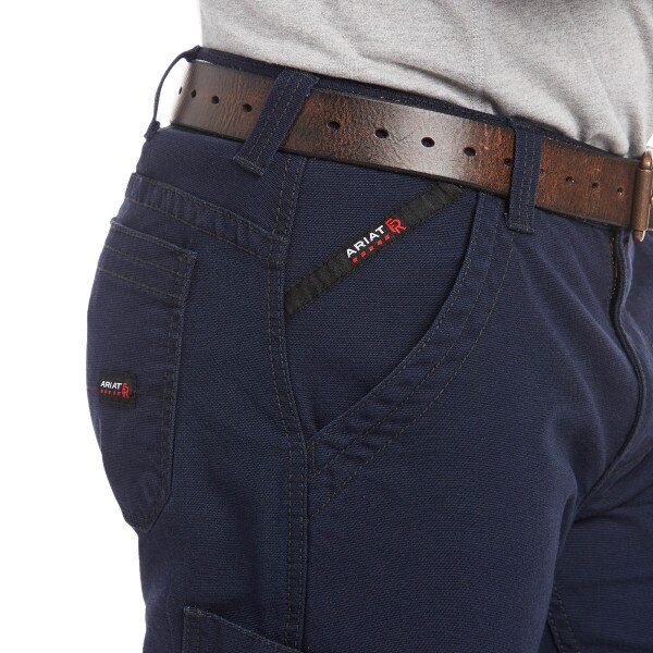 Ariat FR M5 DuraLight Canvas Straight Leg Navy Pant